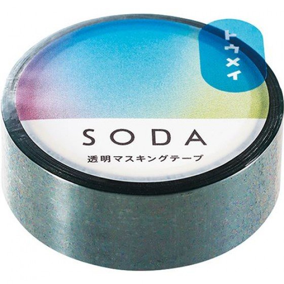 SODA 極光 透明紙膠帶 15mm