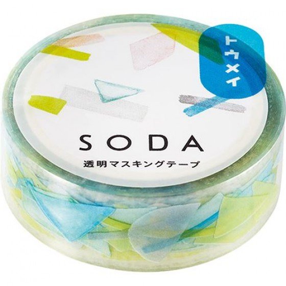 SODA 小碎片 透明紙膠帶 15mm