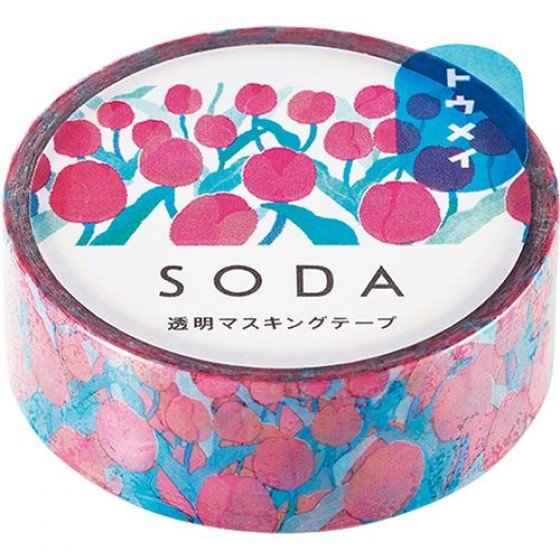 SODA 花海 透明紙膠帶 15mm