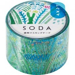 SODA 叢林 透明紙膠帶 30mm