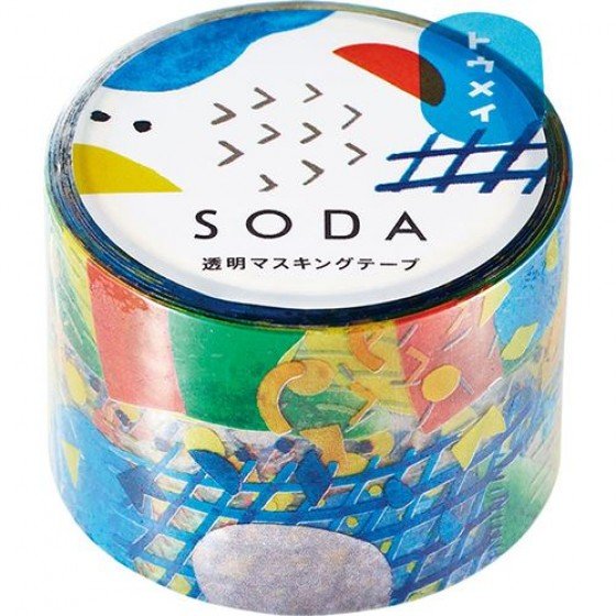 SODA 小零件 透明紙膠帶 30mm